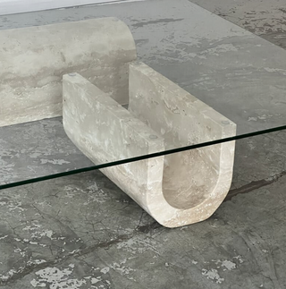 Cameron | Travertine | Coffee table | 110CM