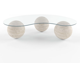 Daphné | Table basse | Travertin