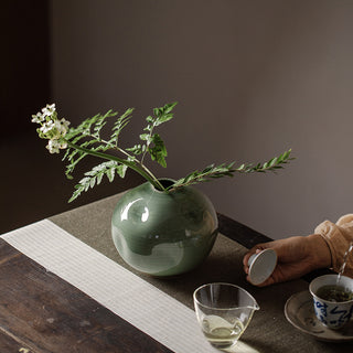 Mayumi | Vase | Keramik | Olivegrün