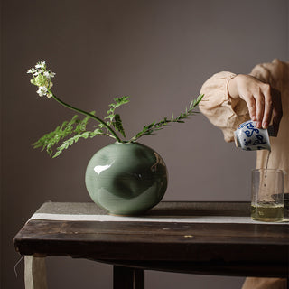 Mayumi | Vase | Keramik | Olivegrün