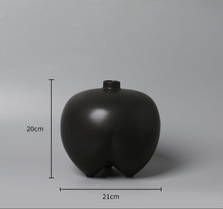 Ryota | Vase | Ceramic | 20 | Black