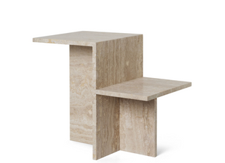 Lime small | table | Travertine | 50cm
