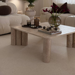 Virelia | Couchtisch | Travertin | Marmor