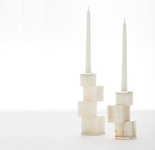 Candle holder | Marble | Beige